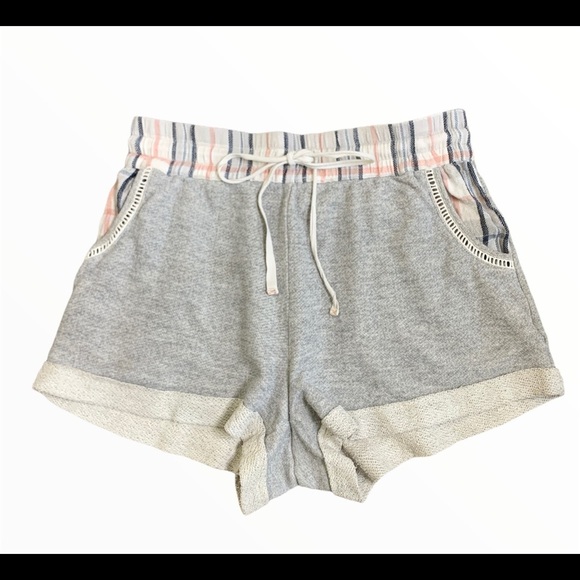 ANTHROPOLOGIE Saturday Sunday Pastel Plaided Shorts With Pockets Grey Size XS - Picture 6 of 10